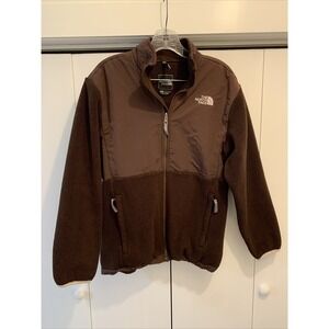 The North Face Girls POLARTEC Fleece Jacket Coat BROWN Size XL‎ WARM, COMFY! TNF